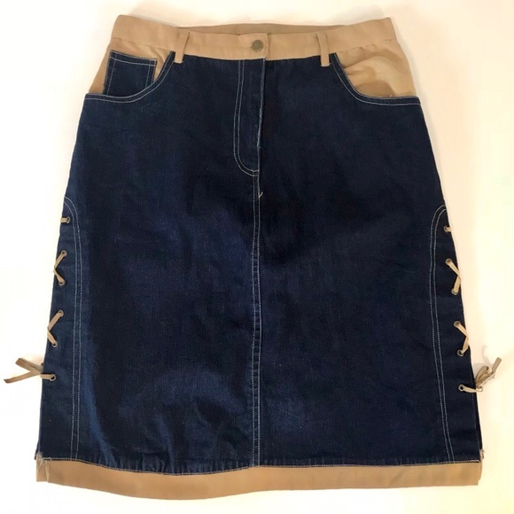 Erica Brooke Dresses & Skirts - Western Denim Skirt with Laces